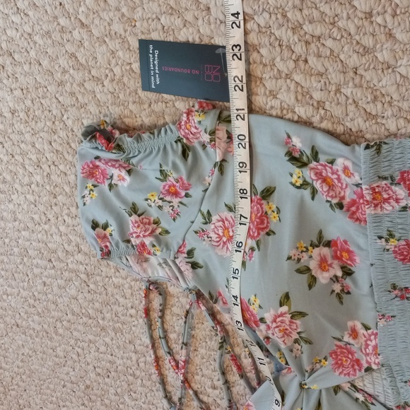 Tropical Sunny Coachella Party Floral Beach Short Dress Plus Size Smocked Waist - Picture 13 of 17